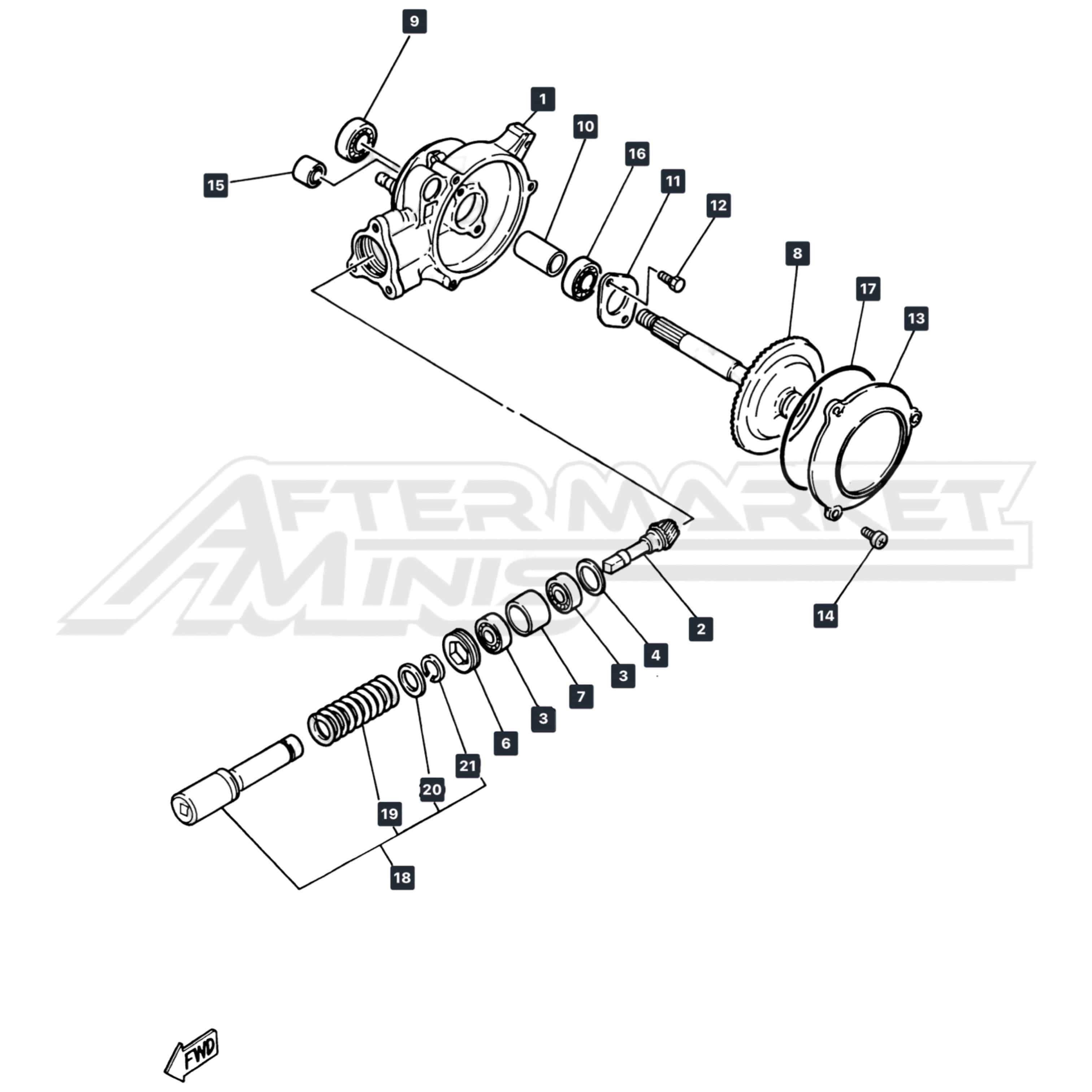 実動　整備　セッティング済み　YAMAHA pw50 81-25 Yamaha PW50 Y-Zinger Stock Bore Complete WISECO Piston Top