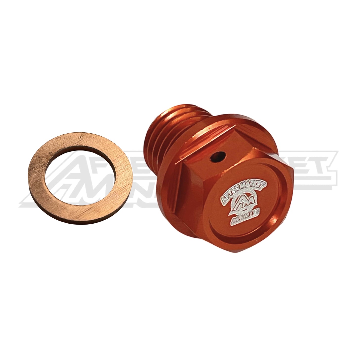 Aftermarket Minis aluminum oil drain bolt w/magnet and crush washer