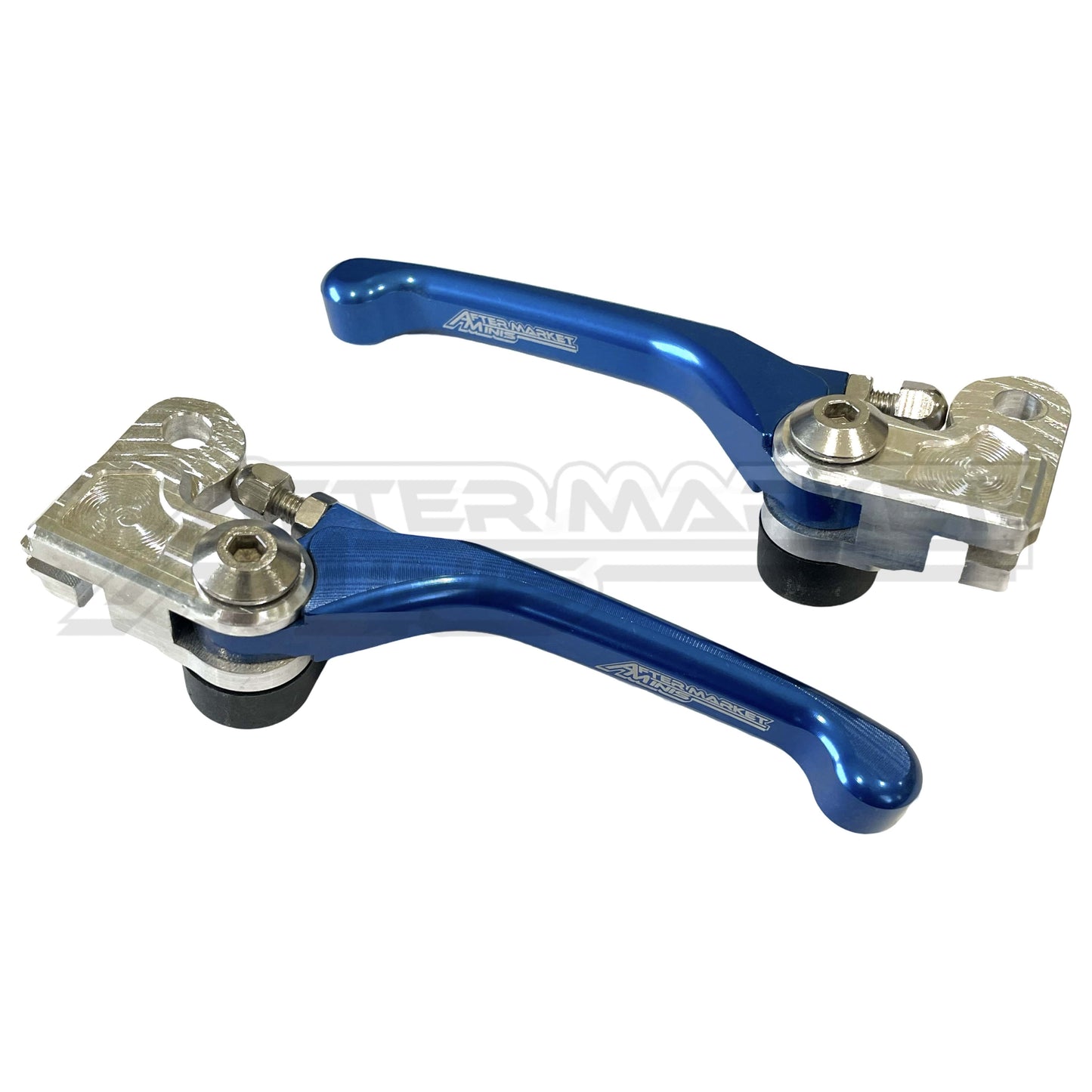 Aftermarket Minis Yamaha PW50 Foldable and Adjustable Blue Brake Lever Set
