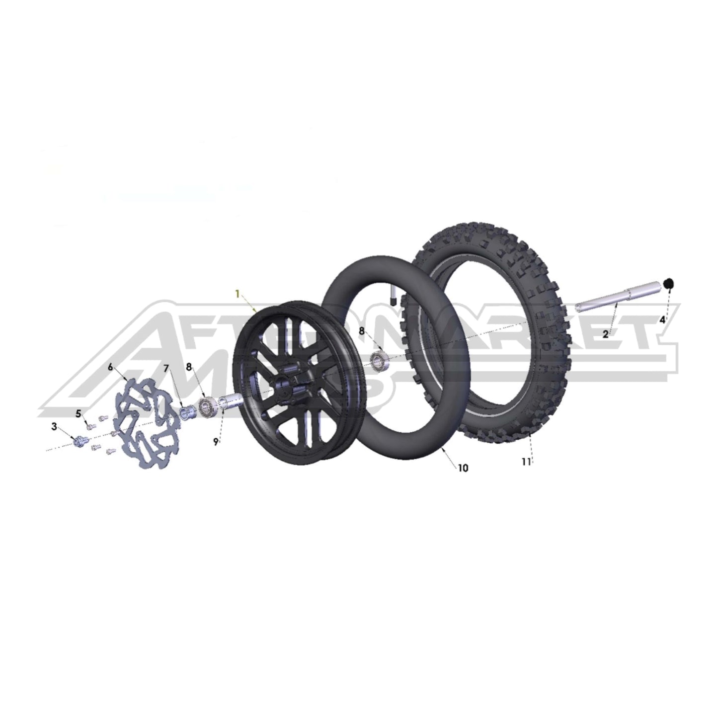 Cobra 50 P3 / Jr - Front Wheel 10” 2018-2024