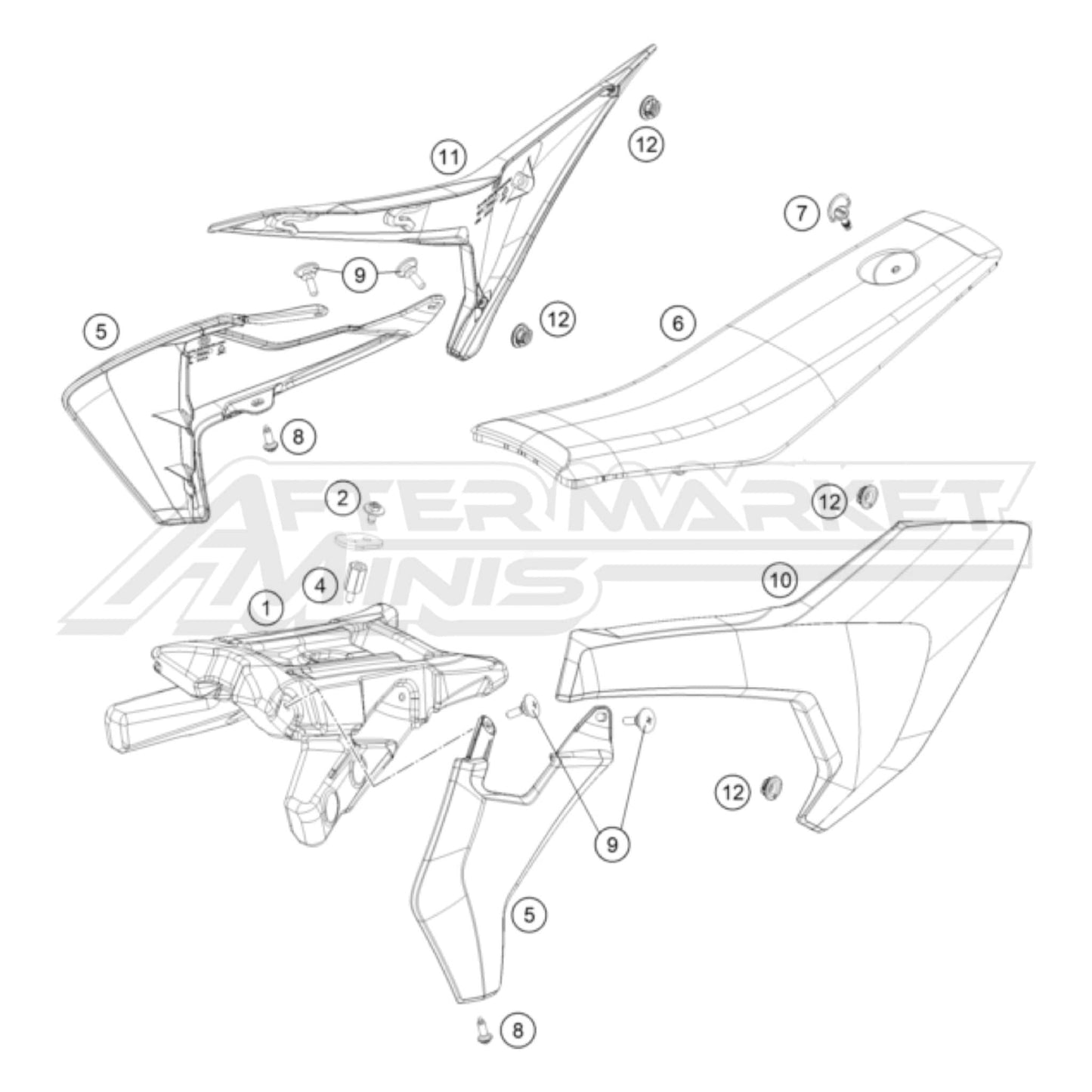 Husqvarna EE 5 - Seat - Tank 2020-2024