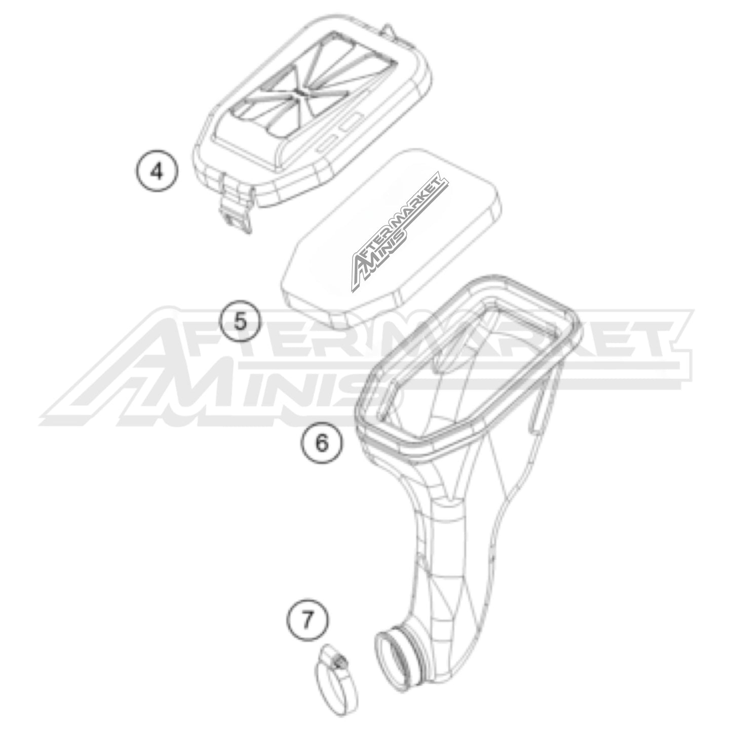 KTM 50SX - Air Box 2023-2009