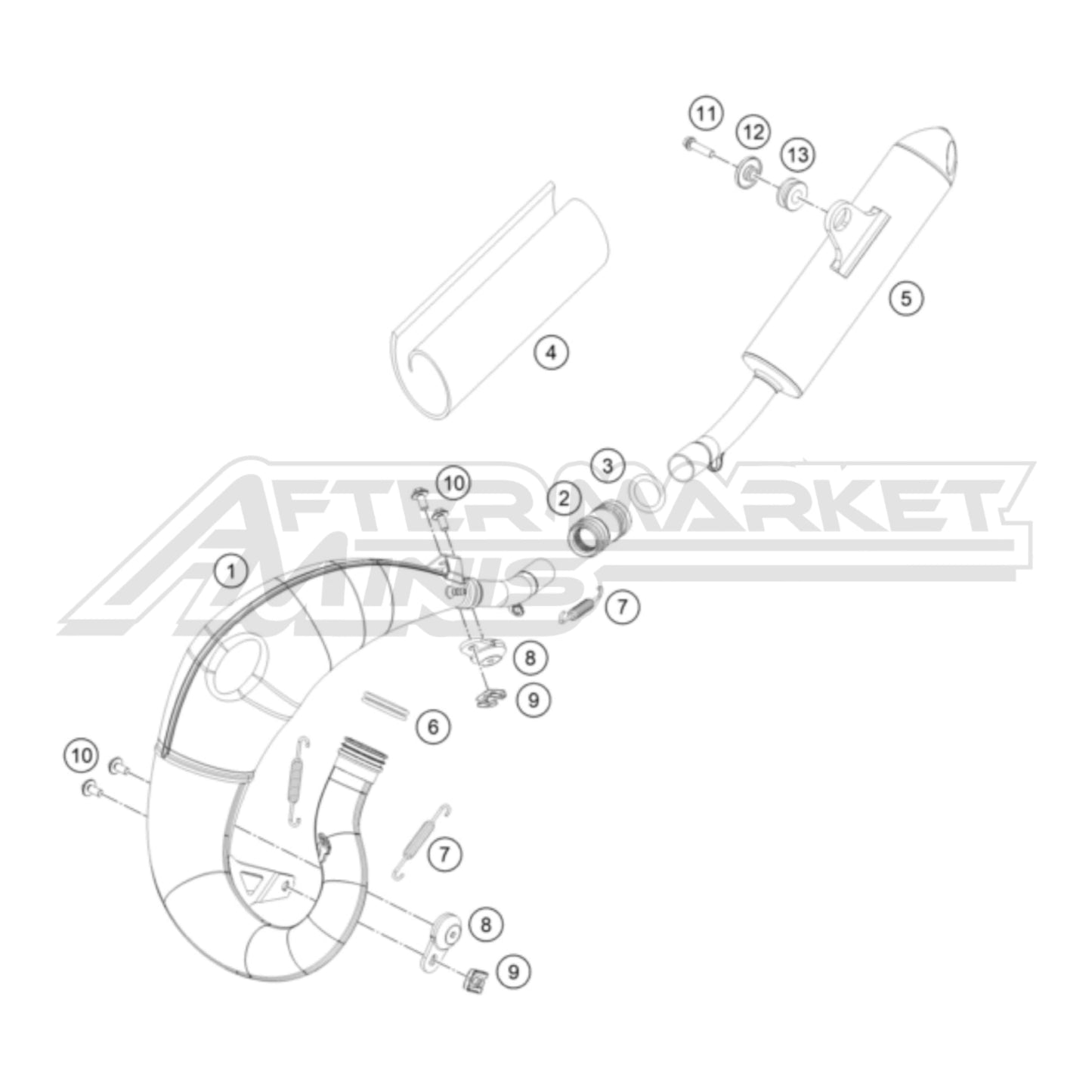 2025 Husqvarna TC 65 - Exhaust System