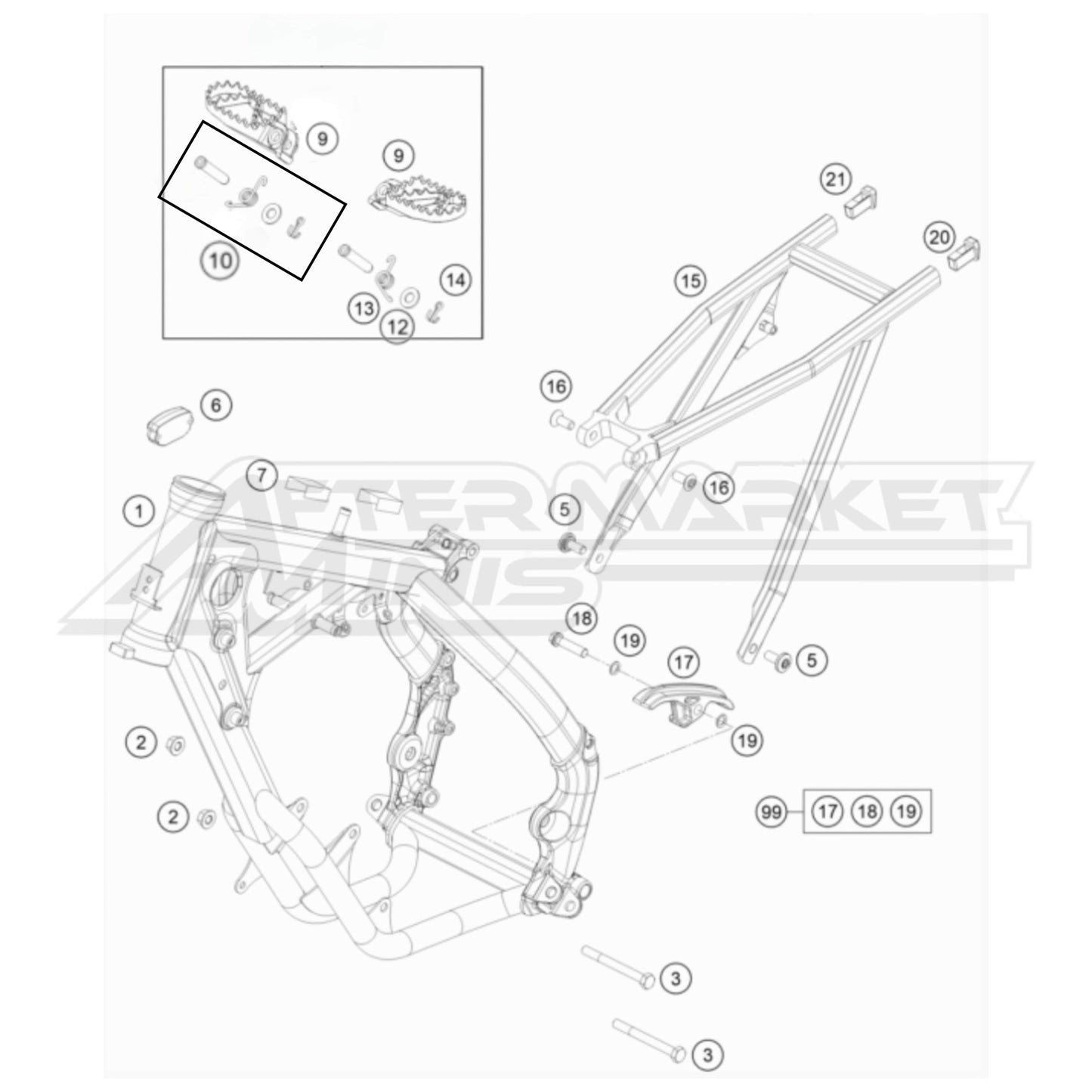KTM 65 SX Frame 2016-2023