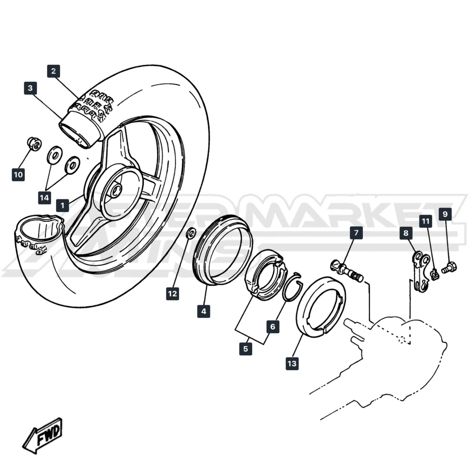 PW50 Rear Wheel