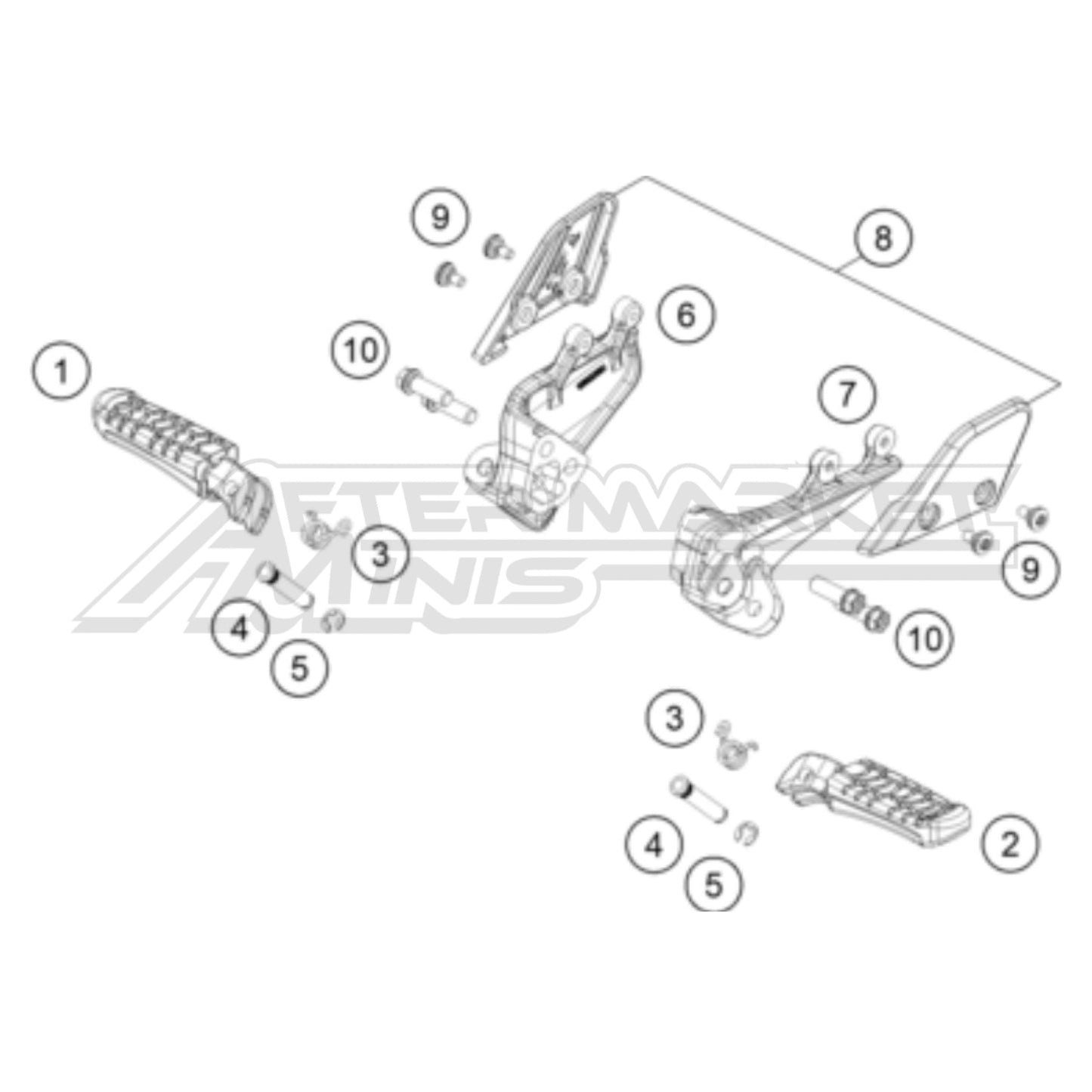 2024 Gas Gas MC-E 2 Foot Pegs