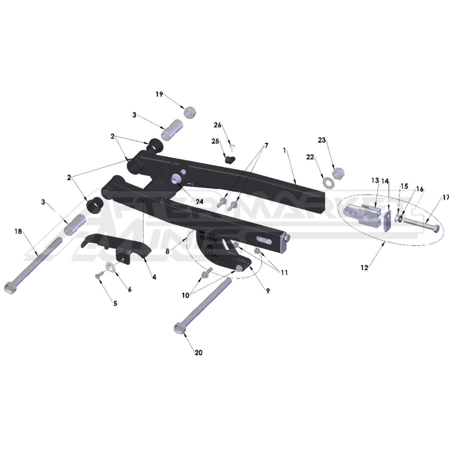 2026 Cobra 50 JR Swingarm