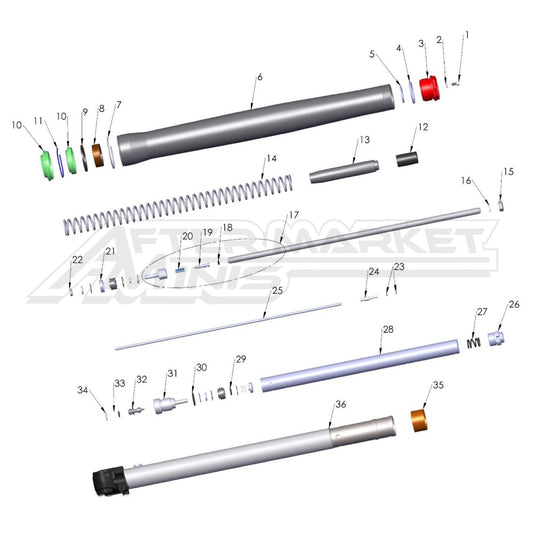 2026 Cobra 50 FWE Fork Leg - Brake Side
