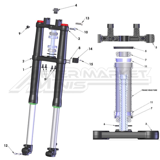 2026 Cobra 50 FWE Fork & Triple Clamps
