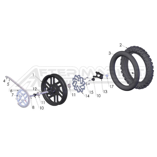 2026 Cobra 50 FWE Rear Wheel