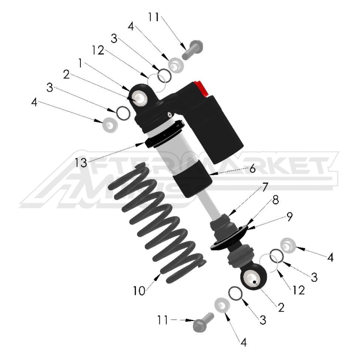 2026 Cobra 50 FWE Rear Shock