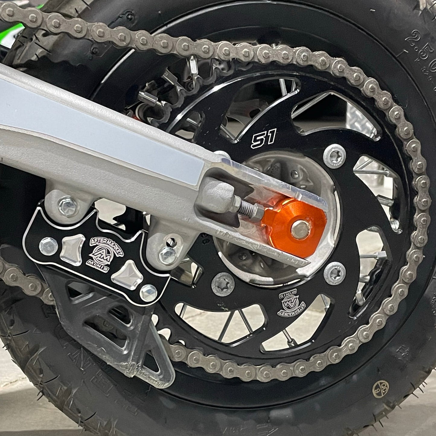 KTM, Husqvarna, Gas Gas E3, E5 Aftermarket Minis Chain Guide Extender