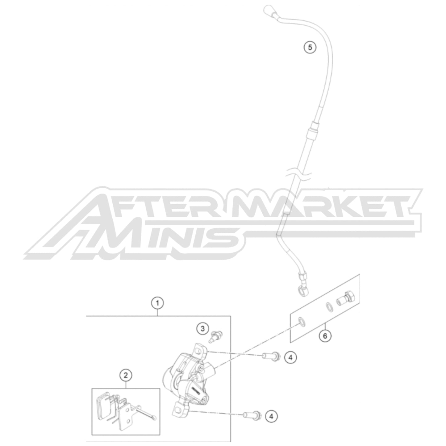 2025 Gas Gas MC-E 2 Front Brake Caliper