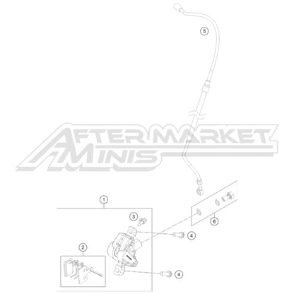 2025 Gas Gas MC-E 2 Front Brake Caliper