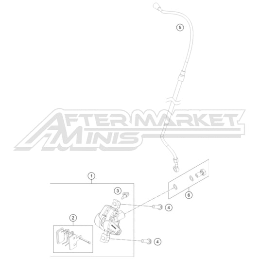 2025 Gas Gas MC-E 2 Front Brake Caliper