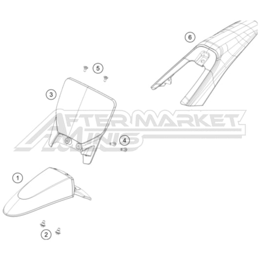 2025 Gas Gas MC-E 2 Mask Fenders