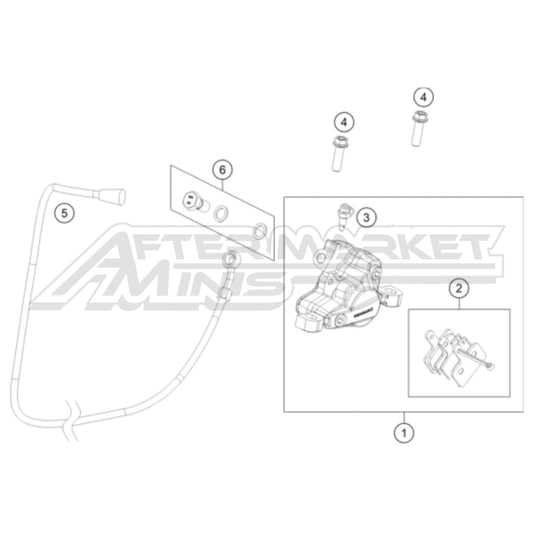 2025 Gas Gas MC-E 2 Rear Brake Caliper