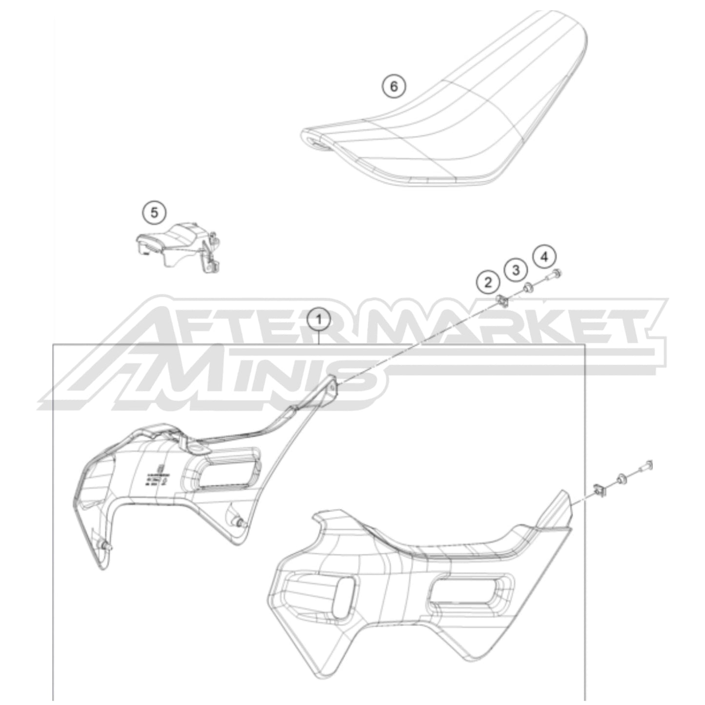 2025 Gas Gas MC-E 2 Tank and Seat