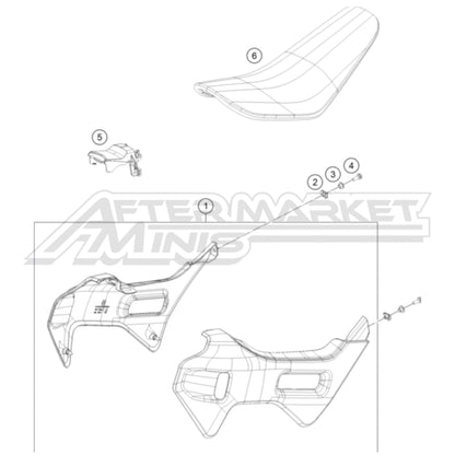 2025 Gas Gas MC-E 2 Tank and Seat