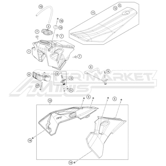 2024 Husqvarna TC 65 - Gas Tank / Seat