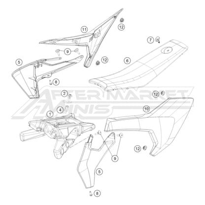 Husqvarna EE 5 - Seat - Tank 2020-2024