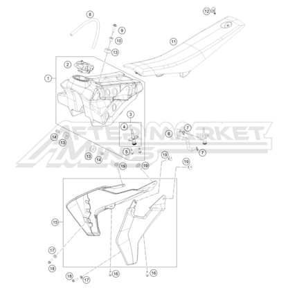 Husqvarna TC 65 Gas Tank / Seat 2021-2023