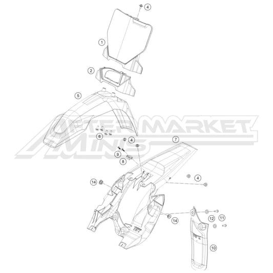 2024 Husqvarna TC 65 - Fenders