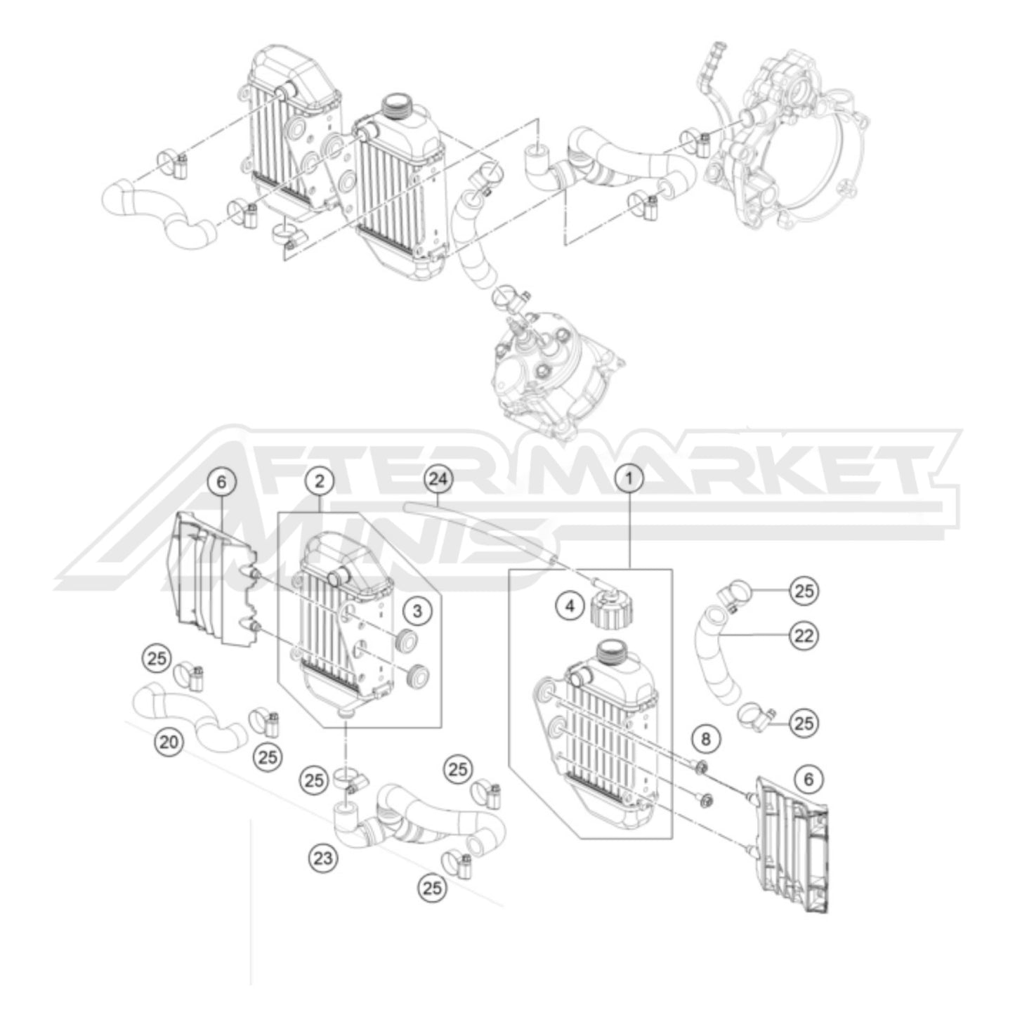 Gas Gas MC 50 2021-2023 - Cooling System