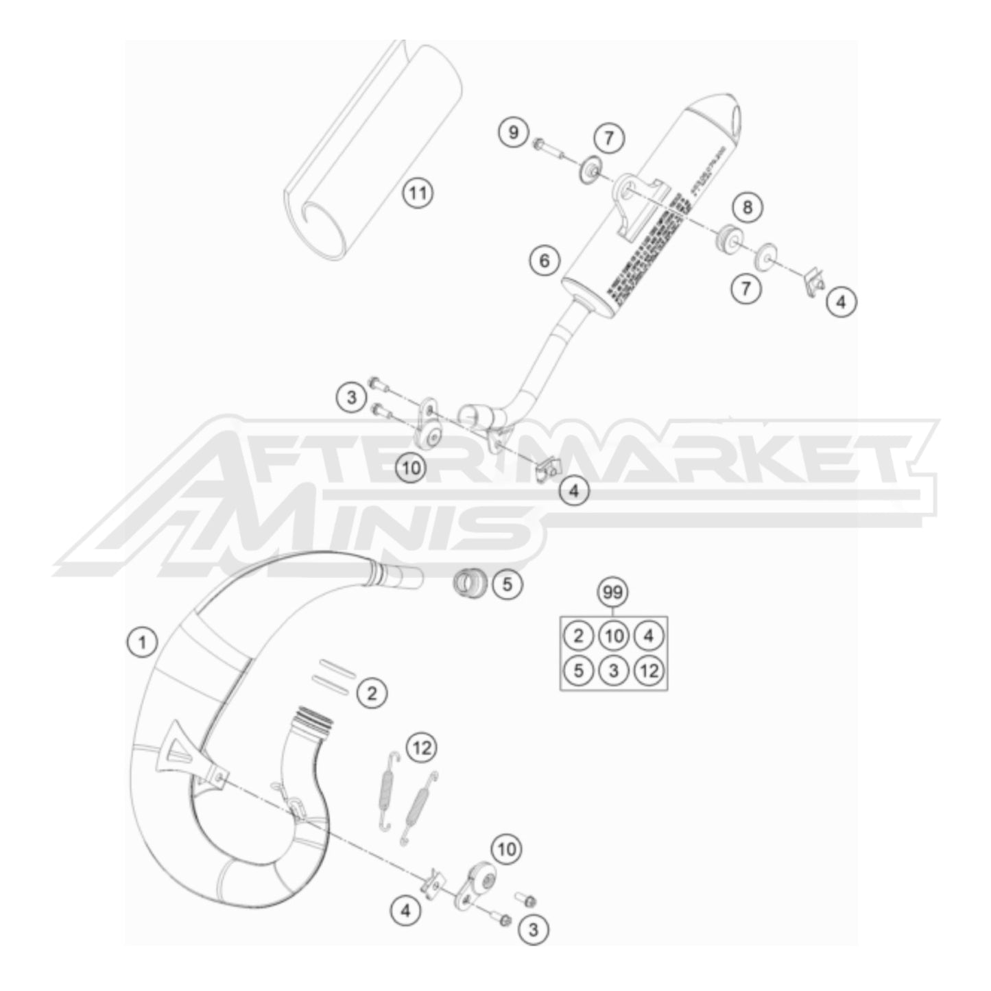 Gas Gas MC 50 2021-2023 - Exhaust System