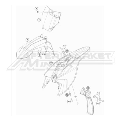 Gas Gas MC 50 2021-2023 - Fenders