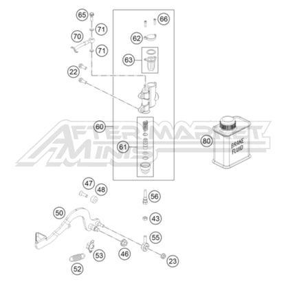 Husqvarna EE 5 - Rear Brake Control 2020-2023