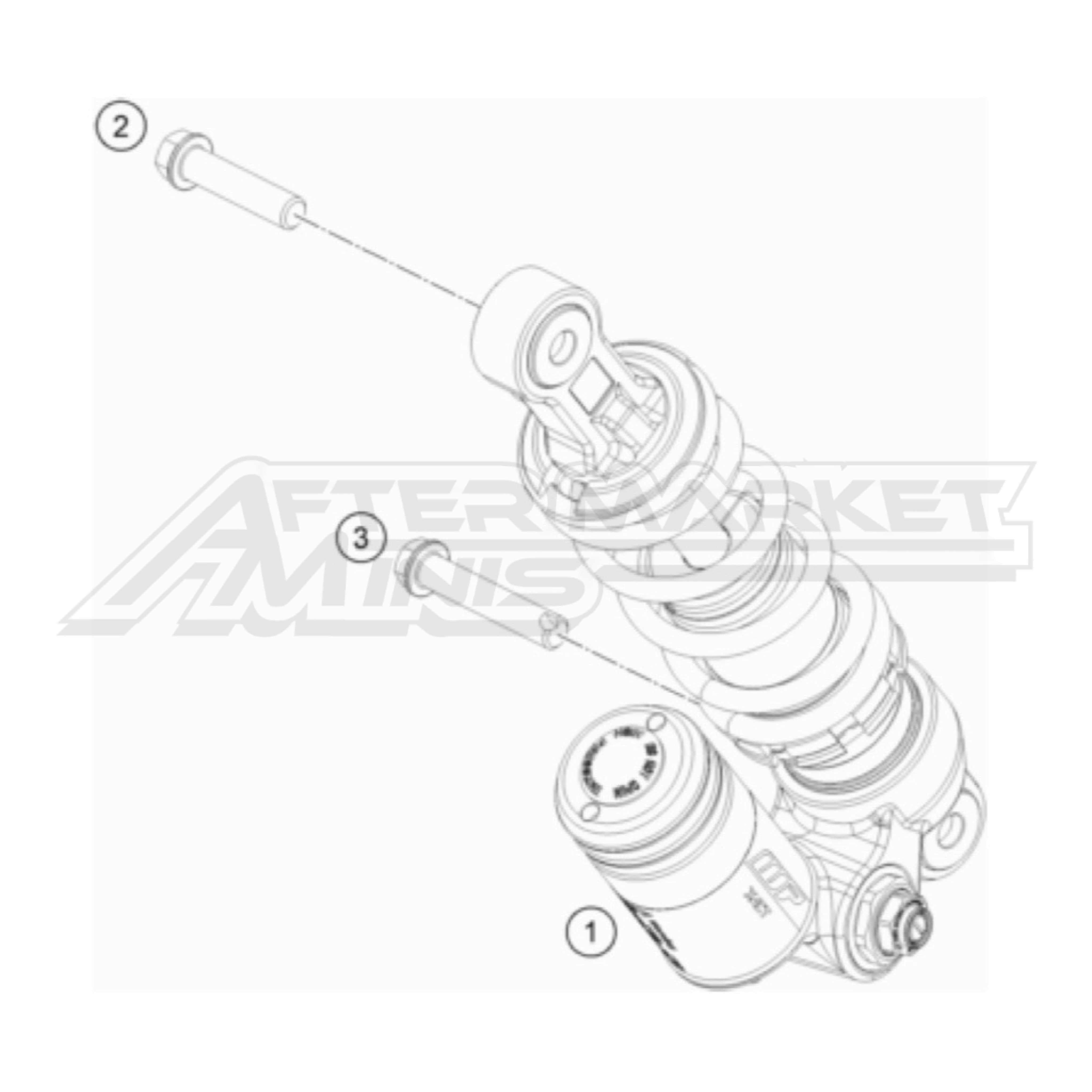 Husqvarna TC 50 2021-2023 - Shock – Aftermarket Minis