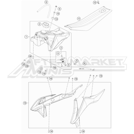 Husqvarna TC 50 2017-2023 - Tank / Seat