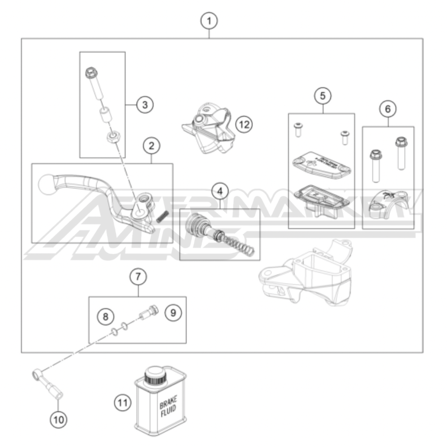2026 KTM 65 SX - Front Brake Master Cylinder