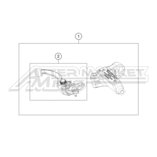 KTM, Gas Gas, Husqvarna E2 Front Brake Lever