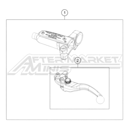 KTM, Gas Gas, Husqvarna E2 Rear Brake Lever