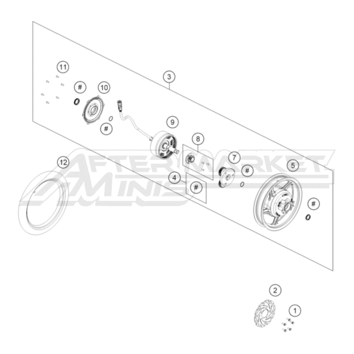 2027 KTM SX-E 2 - Rear Wheel