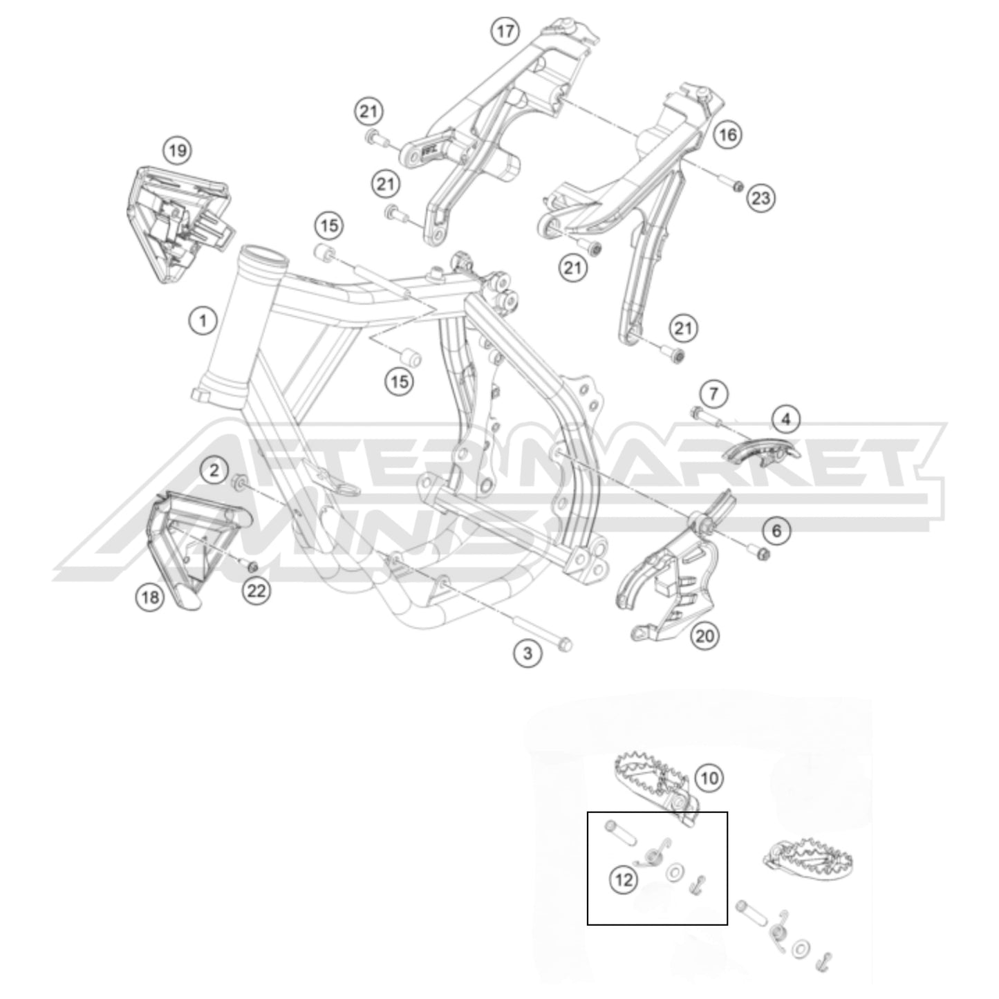 2024 KTM SX-E 3 - Frame