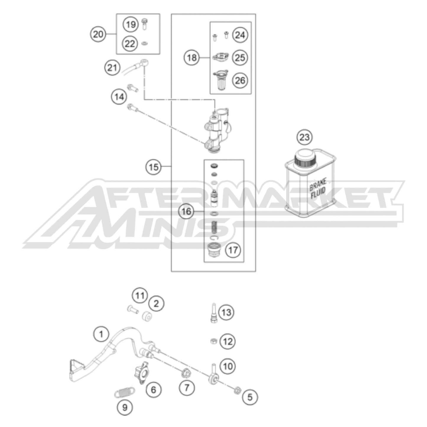 Husqvarna EE 5 - Rear Brake Control 2024