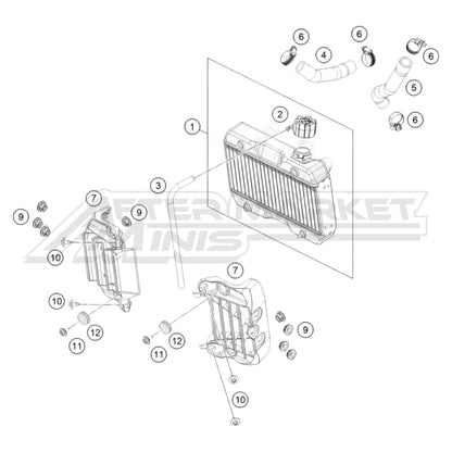 2024 Gas Gas MC 50 - Cooling System