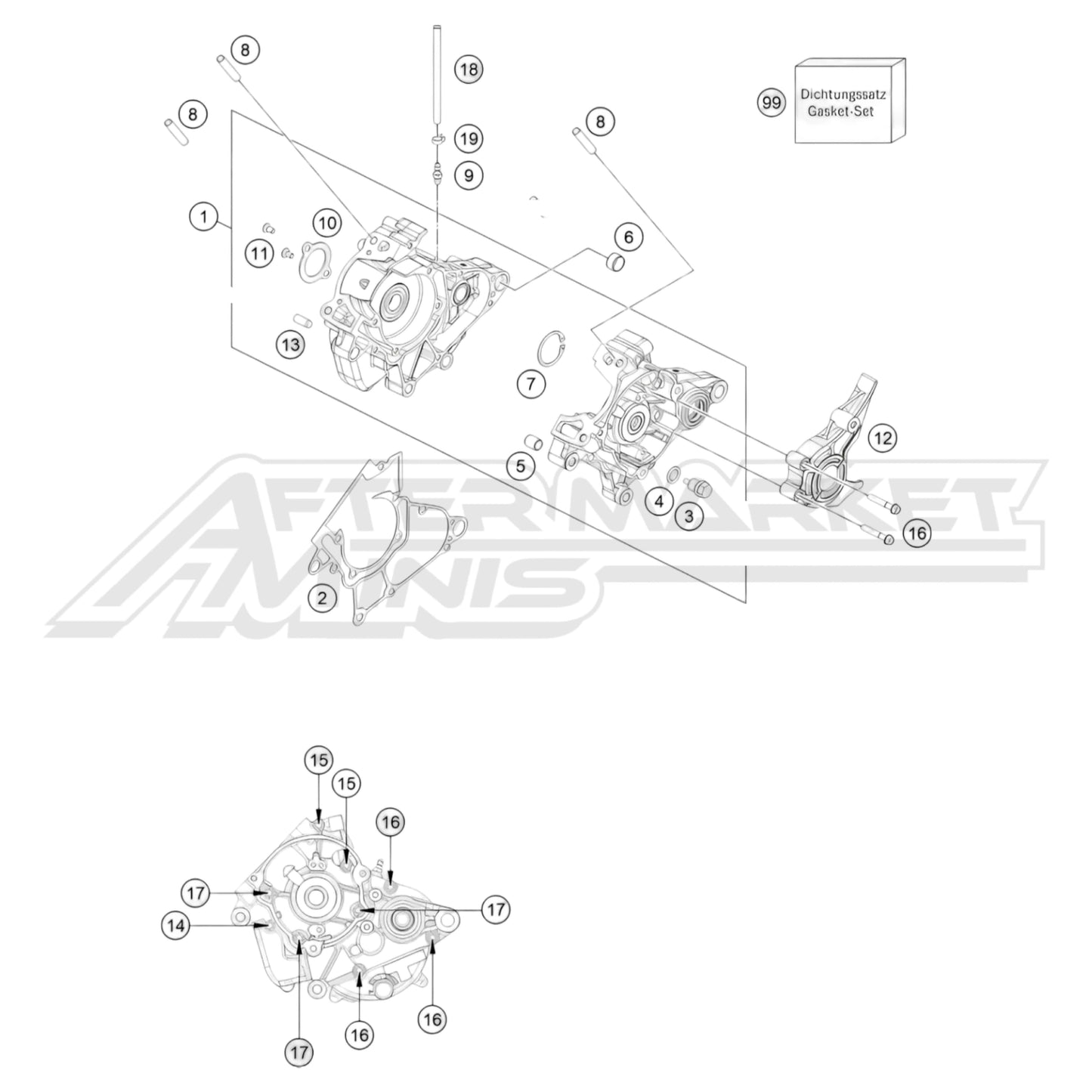2024 KTM 50 SX - Engine Case