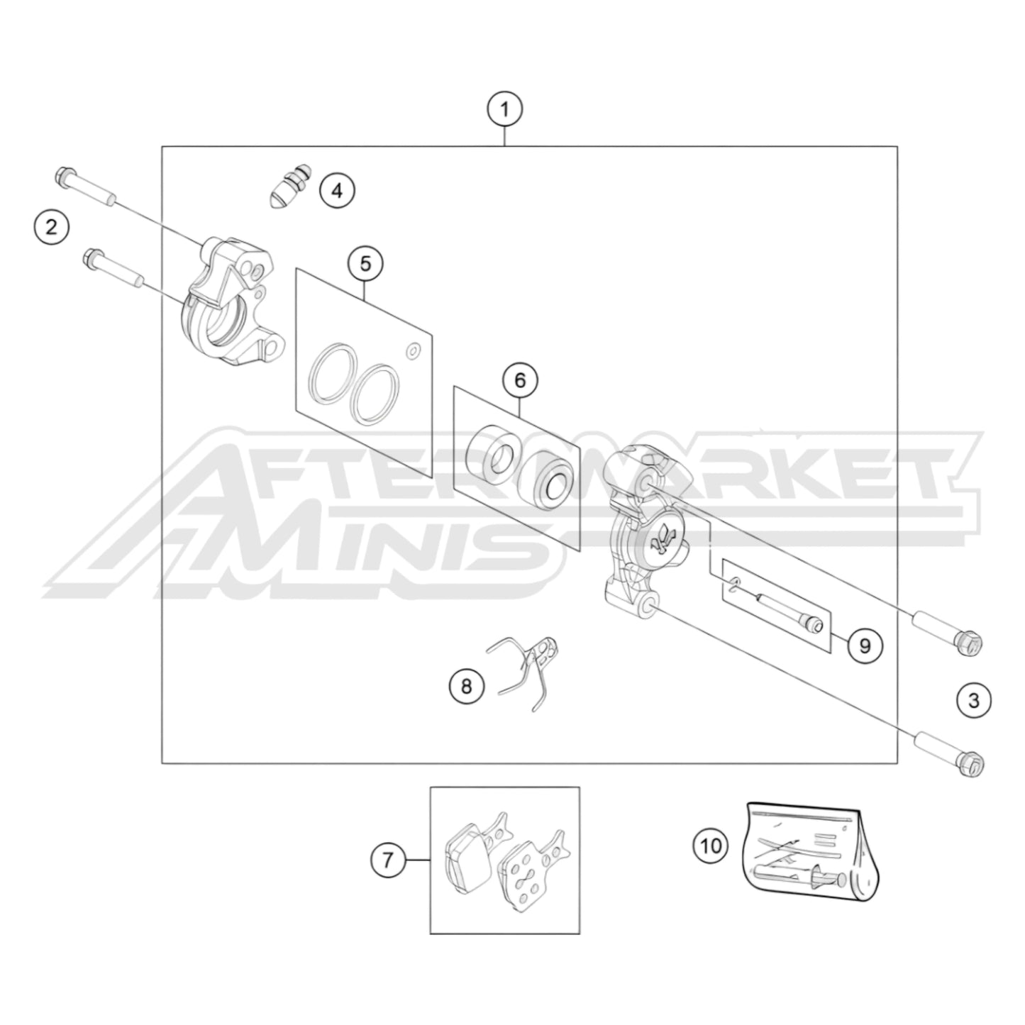 2024 Husqvarna TC 50 - Front Brake Caliper