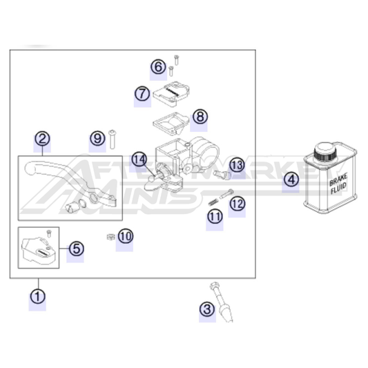 E-Bike Front Brake Master Cylinder