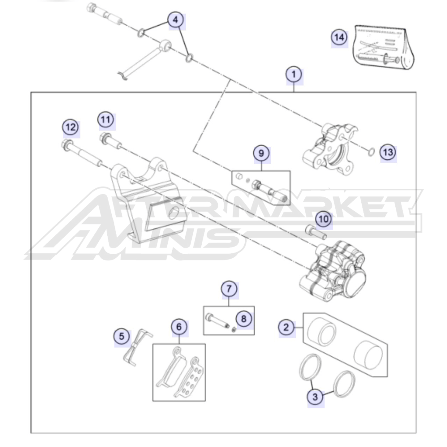 E-Bike Rear Brake Caliper