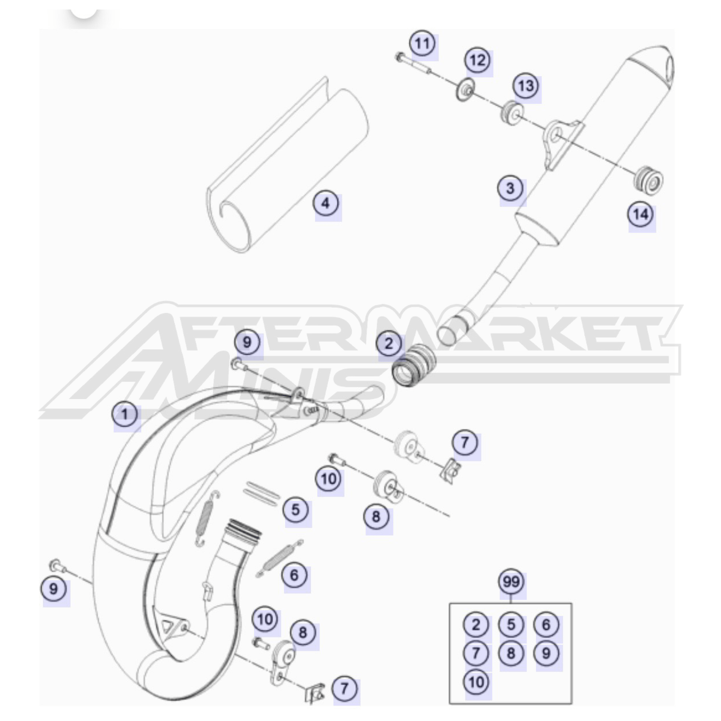 65cc Exhaust System