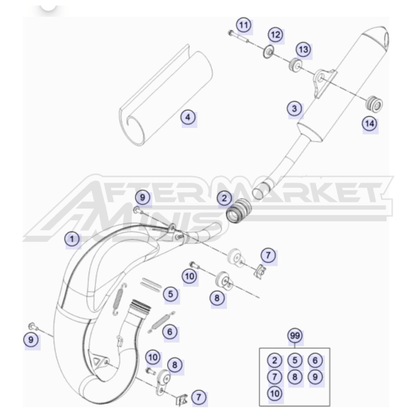 65cc Exhaust System