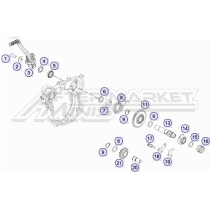 65cc Engine - Kick Starter